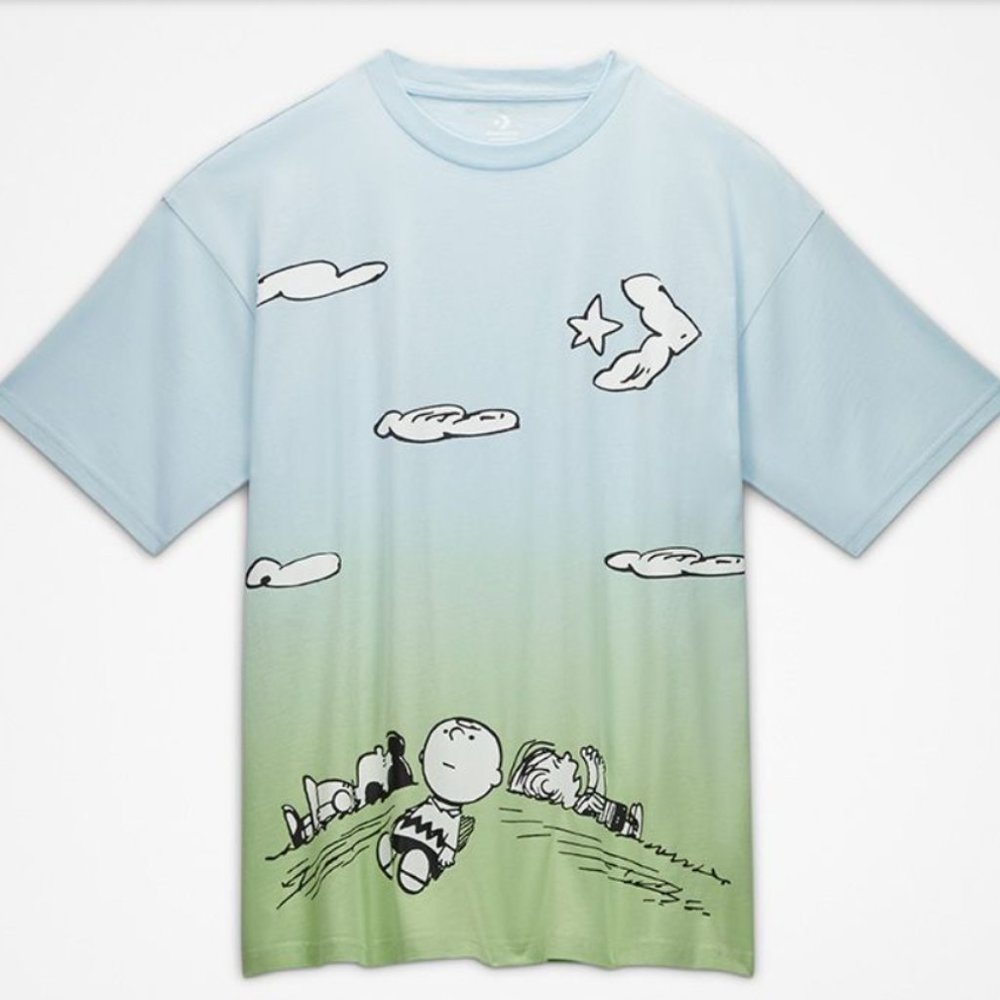 Converse x Peanuts "Cloud Watching" Loose Fit T-Shirt Men's Size S